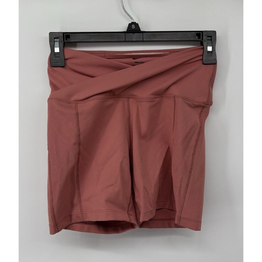 Nike One Dri-Fit Women’s Coral Crossover Compression Shorts Size Small Worn Once